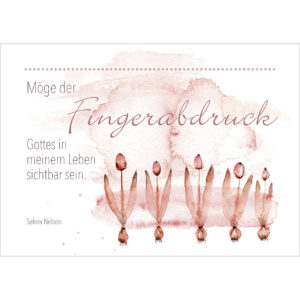 Postkarten: Möge der Fingerabdruck Gottes (4 Stück)