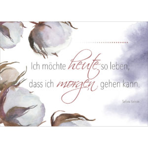 Postkarten: Ich möchte heute so leben (4 Stück)