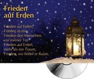 Faltkarte: Frieden auf Erden (Motiv Laterne)