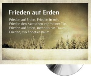 Faltkarte: Frieden auf Erden (Motiv Schneelandschaft)