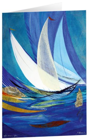 Kunstfaltkarten: Auf zu neuen Ufern (5 Stück)