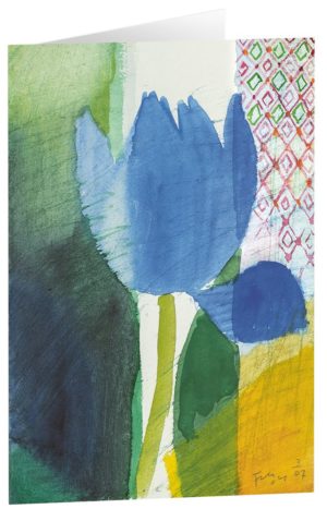 Kunstfaltkarten: Sommertulpe (5 Stück)