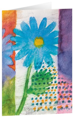 Kunstfaltkarten: Blauer Frühling (5 Stück)