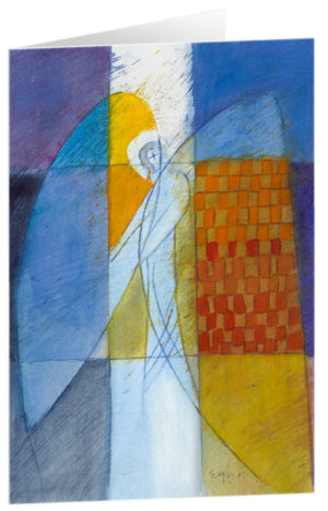 Kunstfaltkarten: Schutzengel (5 Stück)