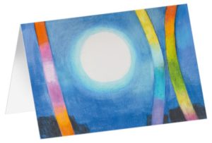 Kunstfaltkarten: Mondlicht (5 Stück)