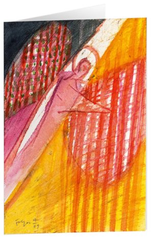Kunstfaltkarten: Vom Engel beschützt  (5 Stück)
