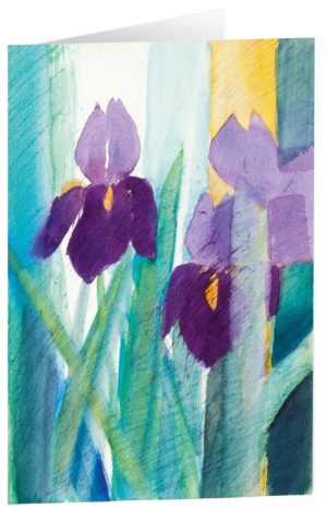 Kunstfaltkarten: Lilienstrauss (5 Stück)