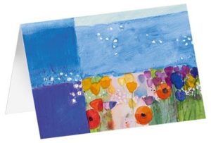 Kunstfaltkarten: Mohnwiese (5 Stück)