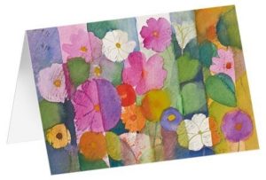 Kunstfaltkarten: Blütenreigen (5 Stück)