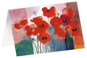 Faltkarte: Mohnblumen 1