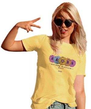T-Shirt: Blessed Daisies Shirt, Yellow Haze (M)