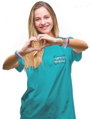 T-Shirt: I Turtley Love Jesus Shirt, Tropical Green (3XL)