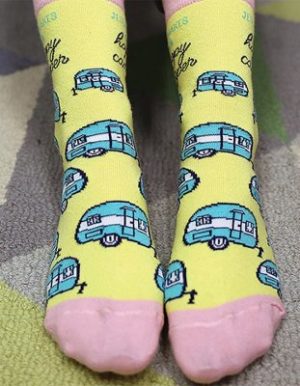 Socken: Jesus Makes Me A Happy Camper
