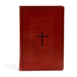 KJV: Super Giant-Print Reference Bible--soft leather-look, brown (indexed)