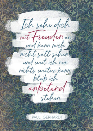Postkarte: Ich sehe dich mit Freuden an (Vintage)