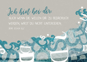 Postkarte: Wellen zu bedrohlich (Vintage)