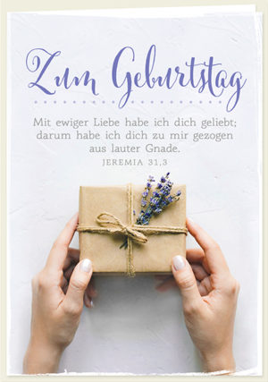 Doppelkarte: Mit ewiger Liebe (Zum Geburtstag)