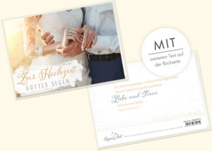 Doppelkarte: Liebe und Treue (Zur Hochzeit)