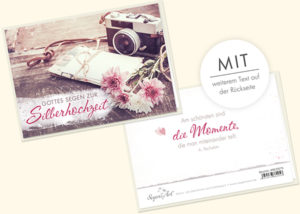 Doppelkarte: Momente (zur Silberhochzeit)