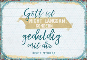 Metallschild: Geduldig