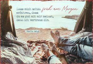 Metallschild: Früh am Morgen