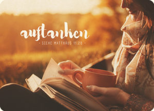 Postkarte: Auftanken (Frau) (XL)