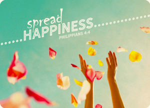Postkarte: Spread happiness (XL)