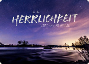 Postkarte: Deine Herrlichkeit (XL)