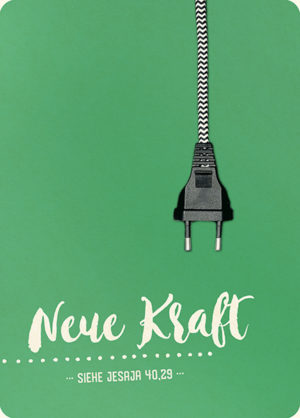 Postkarte: Neue Kraft (XL)