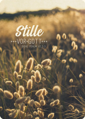 Postkarte: Stille vor Gott (Gras) (XL)