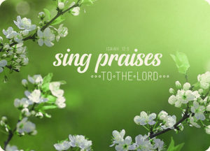 Postkarte: Sing praises (XL)