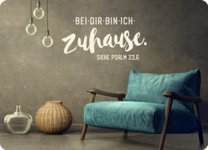 Postkarte: Bei dir bin ich zuhause (XL)