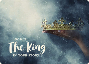 Postkarte: God is the King (XL)