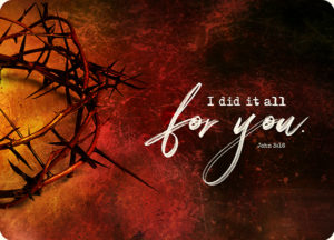 Postkarte: He did it all for you (XL)
