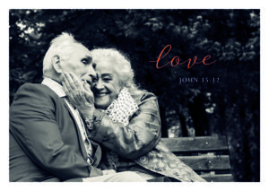 Postkarte: Love (Black & White)