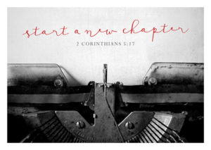 Postkarte: New chapter (Black & White)