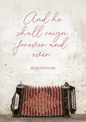 Postkarte: He shall reign