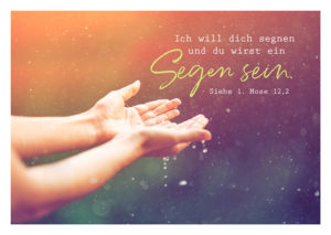 Postkarte: Ich will dich segnen