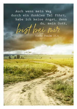 Postkarte: Du bist bei mir