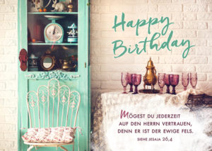 Postkarte: Mögest du (Happy Birthday)