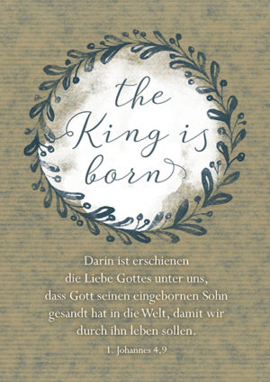 Postkarte: The King is born