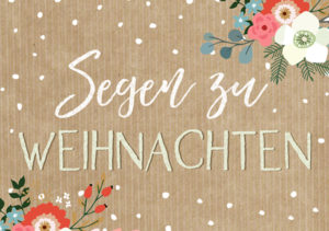 Mini-Karte: Segen zu Weihnachten