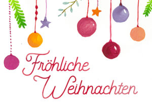 Mini-Karte: Fröhliche Weihnachten