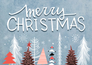 Mini-Karte: Merry christmas