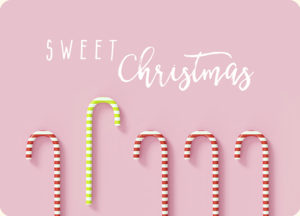 Postkarte: Sweet Christmas (XL)