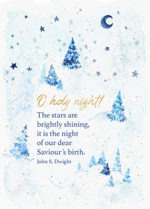 Postkarte: O holy night (XL)