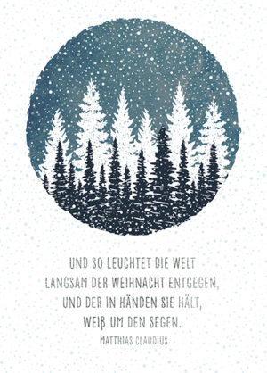 Postkarte: So leuchtet die Welt (XL)