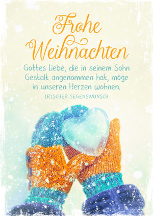 Postkarte: Frohe Weihnachten - Gottes Liebe