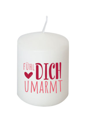 Kerze: Fühl Dich umarmt