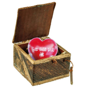 Geschenk-Box mit Herz: Gott liebt Dich